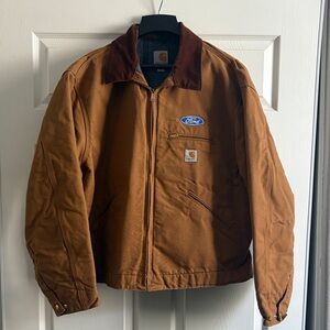 Ford Carhartt Men's Jacket with Brown Collar